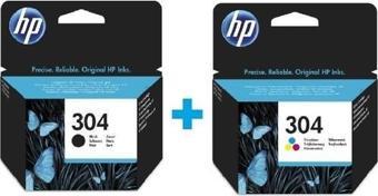 HP 304 Siyah N9K06AE + 304 Renkli N9K05AE Kartuş Seti