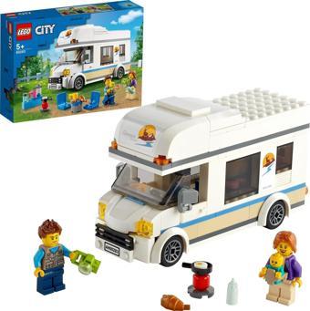 LEGO City Tatilci Karavanı 60283 Yapım Seti Çocuklar için Harika bir Tatil Oyuncağı +5 Yaş (190 Parça)