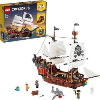 LEGO Creator 3’ü 1 Arada Korsan Gemisi 31109 Yapım Seti +9 Yaş (1260 Parça)