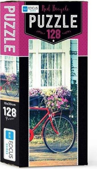 Blue Focus Red Bicycle 128 Parça Puzzle BF201