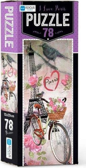 Blue Focus I Love Paris 78 Parça Puzzle BF234