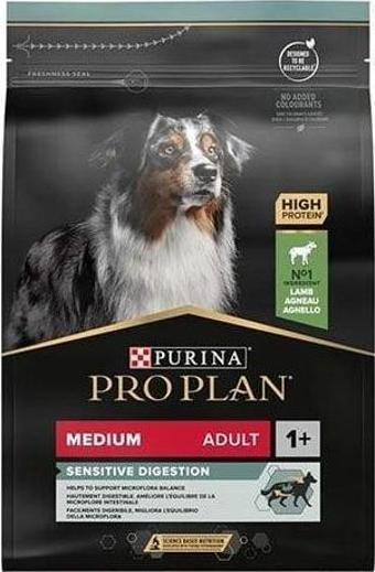 Pro Plan Medium Adult Sensitive Digestion Kuzulu Orta Irk Yetişkin Köpek Maması 3 Kg