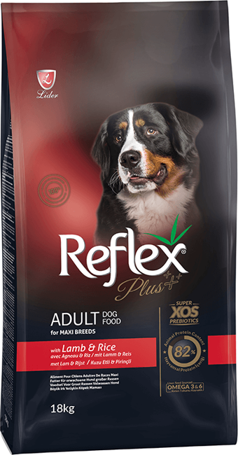 Reflex Plus Orta ve Büyük Irk Kuzu Etli Yetişkin Köpek Maması 18 Kg