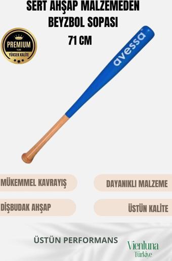 Premium Kalite Özel Üretim Sağlam Kırılmaz Ultra Dayanıklı Ahşap 28" Baseball Beyzbol Sopası 71 Cm