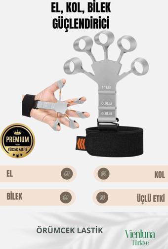 Premium Ürün Spor Kas Parmak El Bilek Kol Güçlendirici Geliştirici Kavrama Silikon Örümcek Lastik