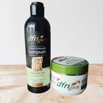 Habipoğlu Defne Garlı Saç Bakım Şampuanı 400 Ml. + Dfn Garlı Saç Bakım Maske Kremi 250 Ml. 8697409150330