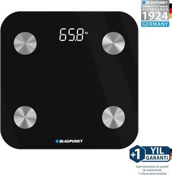 Blaupunkt SW500 Body Master Smart Bluetooth Tartı Baskül Siyah