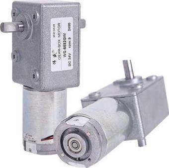 WS-5882GW 24V 9rpm Sonsuz Dişli Motor - Redüktörlü Motor