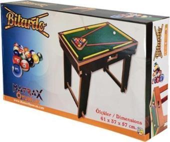 Matrax Oyuncak Ahşap Bilardo Oyunu Orta Boy Akç-413