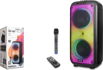 Nodar Ndr-1095 6000W Tepe Güç Çift 8" Karaoke Bluetooth Boombox