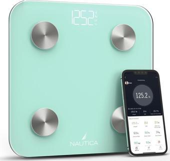 Nautica Basic Collection Vücut Analizli Akıllı Bluetooth Tartı Baskül - Yeşil