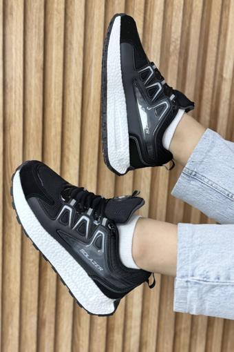 Kadın Bej Gri Ortopedik Confort Taban fileli Sneaker Günlük Spor Ayakkabı 029 SLZ00046