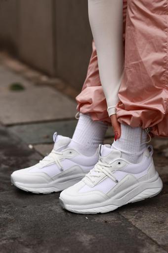 Kadın Fileli Sneaker Ortopedik Taban Günlük Spor Ayakkabı SLZ00030
