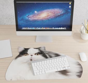 Mustard Fat Cat Mousepad