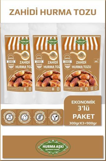 Hurma Aşkı Hurma Tozu Zahidi 300Grx3=900Gr