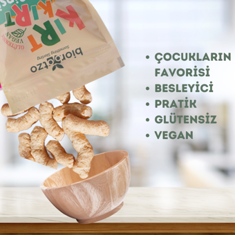 Biorootzo Kırt Kırt Glütensiz ve Vegan Sağlıklı Atıştırmalık Kinoa Cipsi 30 g