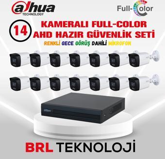 Dahua 14 Kameralı 40 Metre Renkli Gece Görüşlü Fullhd Dahili Mikrofonlu Kamera Seti