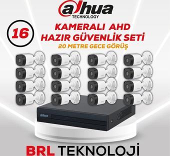 Dahua 16 Kameralı 20 Metre Gece Görüşlü Full Hd Güvenlik Kamera Seti