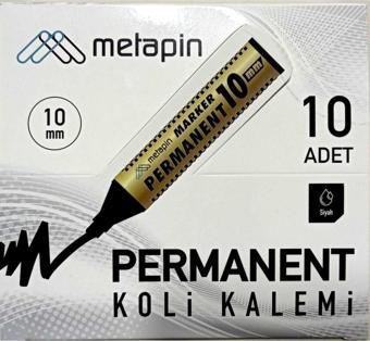 Metapin 10mm Permanent Koli Kalemi Siyah 10'lu