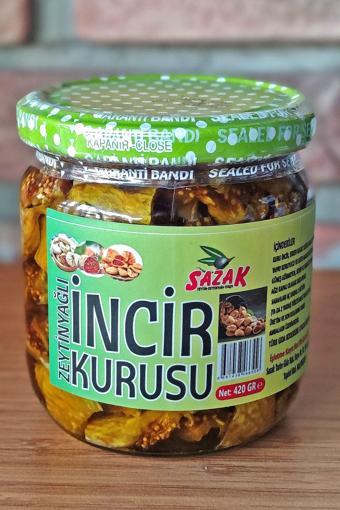 Sazak Zeytin Zeytinyağı Zeytinyağlı Incir Kurusu 420 Gr