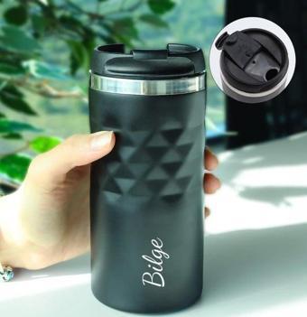 Trendmiya 300 Ml Siyah Kristal Çelik Termos Siyah