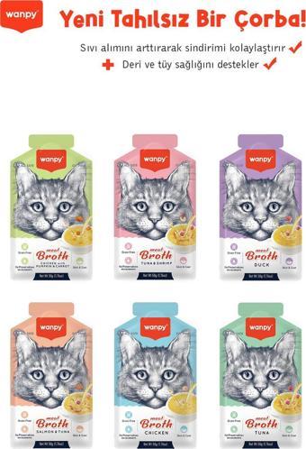 Karışık Aromalı Kedi Çorbası 50 gr x 6 Adet Sıvı Kedi Ödülü
