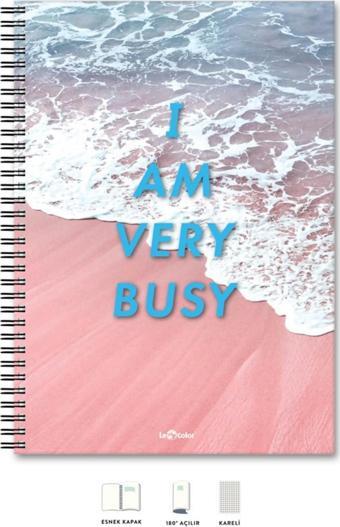 LeColor A4 Defter Kareli 200 syf Busy Energy