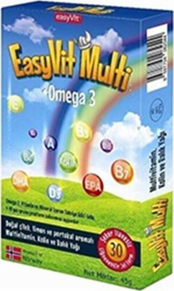 Easyfishoil Multi +Omega 3 30 Çiğnenebilir Jel Form