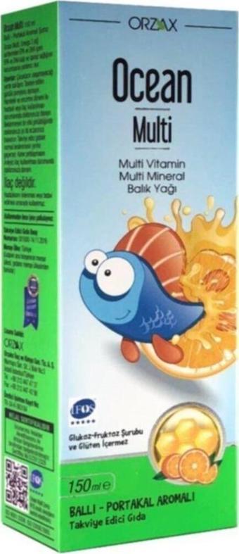 Ocean Multi Şurup (Ballı Portakal Konsantreli) 150 ml