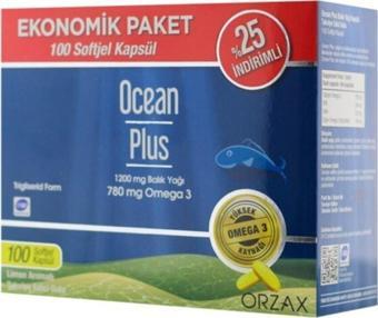 Ocean Plus Omega 3 1200 Mg 100 Kapsül | Ekonomik Paket