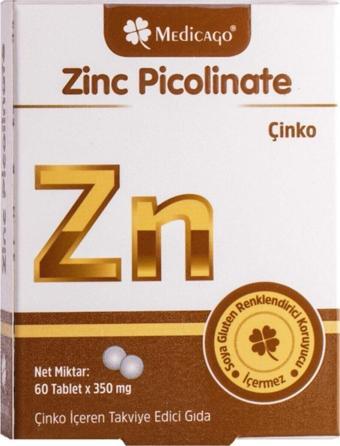 Medicago Zinc Picolinate Çinko 15Mg 60 Tablet