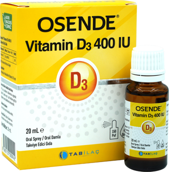 Osende Vitamin D3 400Iu Takviye Edici Gıda