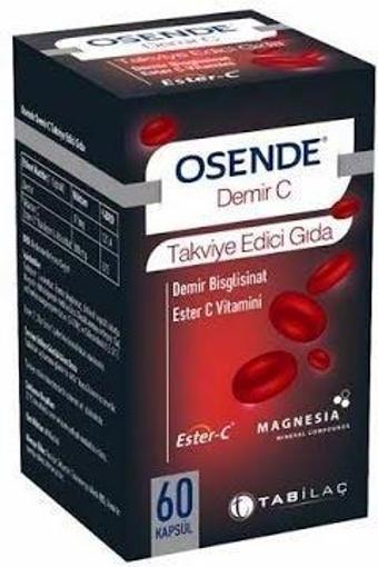 Osende Demir C - Demir Ester C Vitamini 60 Kapsül