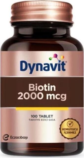 Dynavit Biotin 2000 Mcgr 100 Tablet