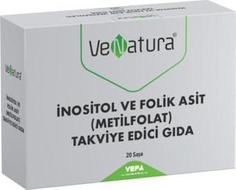 Venatura Inositol Ve Folik Asit (Metilfolat) Takviye Edici Gıda 20 Saşe