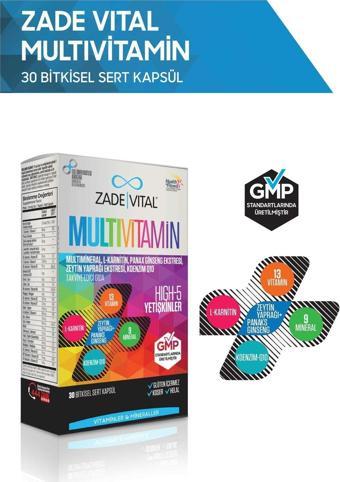 Zade Vital Multivitamin 30 Kapsül