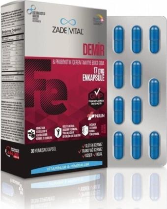 Zade Vital Demir Blister 30 Kapsül