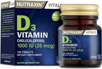 Nutraxin Vitamin D3 1000 Iu 120 Tablet