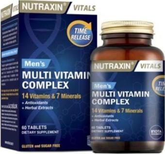 Nutraxin Multivitamin Kompleksi 60 Tablet Erkekler Için