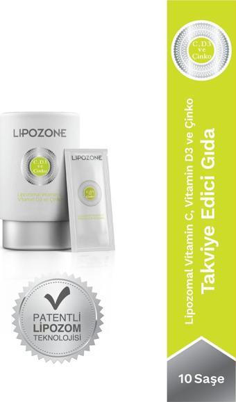 Lipozone Lipozomal Vitamin C, Vitamin D3 Ve Çinko 5Ml Sıvı Saşe