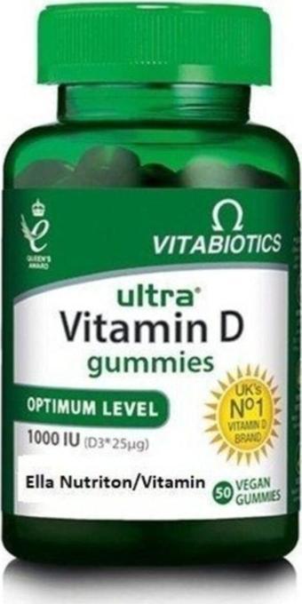 Vitabiotics Ultra Vitamin D Grummies 1000 Iu 50 Kapsül