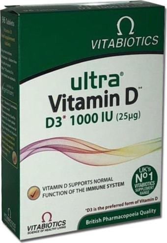 Vitabiotics Ultra Vitamin D D3 1000 Iu 96 Tablet