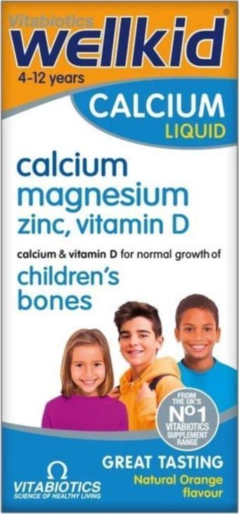 Vitabiotics Wellkid Calcium Liquid Şurup 150 Ml