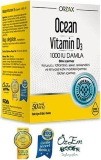 Ocean Vitamin D3 1000 Iu Damla 50 ml