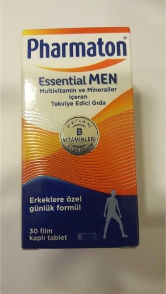 Pharmaton Essential Men Multivitamin Ve Mineraller Içeren Takviye Edici Gıda 30 Kapsül