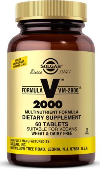 Solgar Formula Vm 2000 Multi Vitamin 60 Tablet