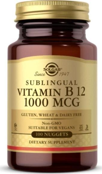 Solgar Vitamin B12 1000 Mcgr 100 Tablet