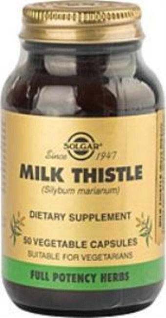 Solgar Milk Thistle 100 Mgr 50 Kapsül