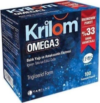 Krilom Omega3 100 Yumuşak Kapsül 