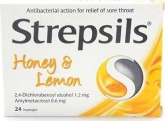 Strepsils Limon & Bal Aromalı Pastil